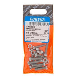 8AG20 - Machine Screw & Nut ST/ST